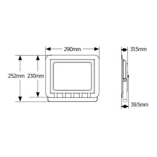Geyer Προβολέας LED 150W 4000K IP65 μαύρος LPRM150C - Image 2