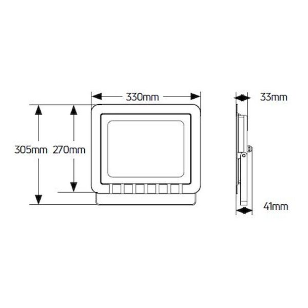 Geyer Προβολέας LED 200W 4000K IP65 μαύρος LPRM200C3 - Image 3