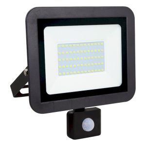 Geyer Προβολέας LED 50W 4000K με ανιχνευτή κίνησης μαύρος LPRM50CS
