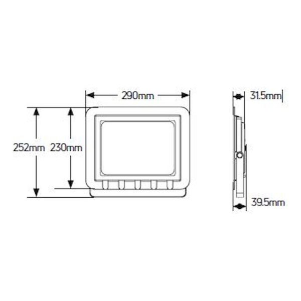 Geyer Προβολέας LED 100W 3000K IP65 λευκός LPRW100W3 - Image 3