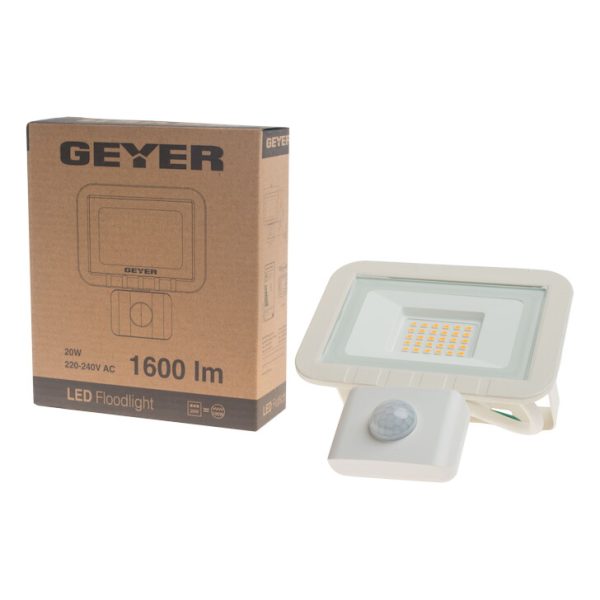Geyer Led προβολέας 20W 3000K με ανιχνευτή κίνησης LPRW20WS - Image 3