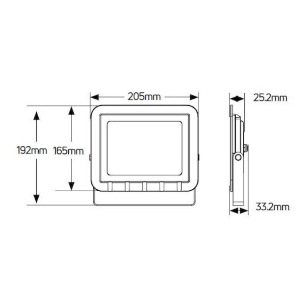 Geyer Προβολέας LED 50W 4000K IP65 λευκός LPRW50C - Image 2