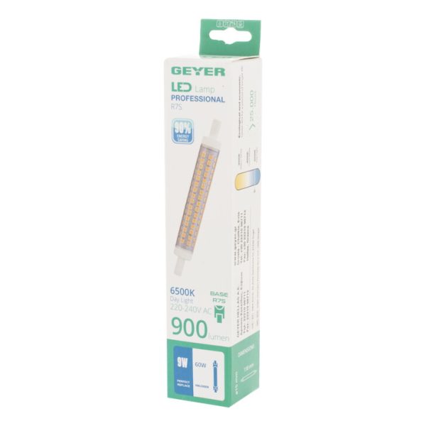 Geyer Λάμπα LED R7s 9W 6500K 118mm LR7-118DS