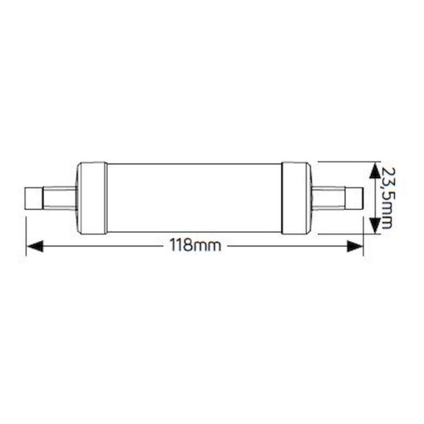 Geyer Λάμπα LED R7s 9W 3000K 118mm LR7-118WS - Image 3