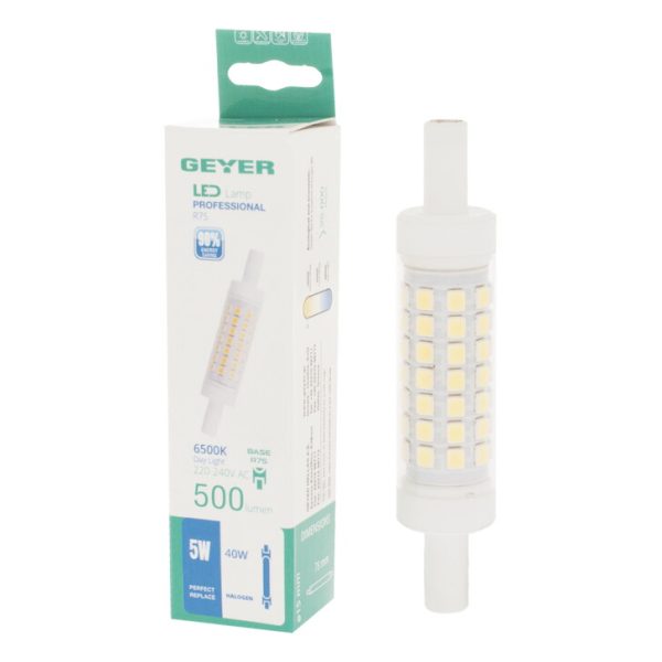 Geyer Λάμπα LED R7s 4.9W 6500K 78mm LR7-78DS - Image 2