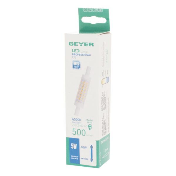 Geyer Λάμπα LED R7s 4.9W 6500K 78mm LR7-78DS