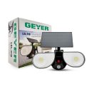 Geyer LED Ηλιακό Φωτιστικό Τοίχου Owl 8W 6500Κ IP65 μαύρος LSL-01B