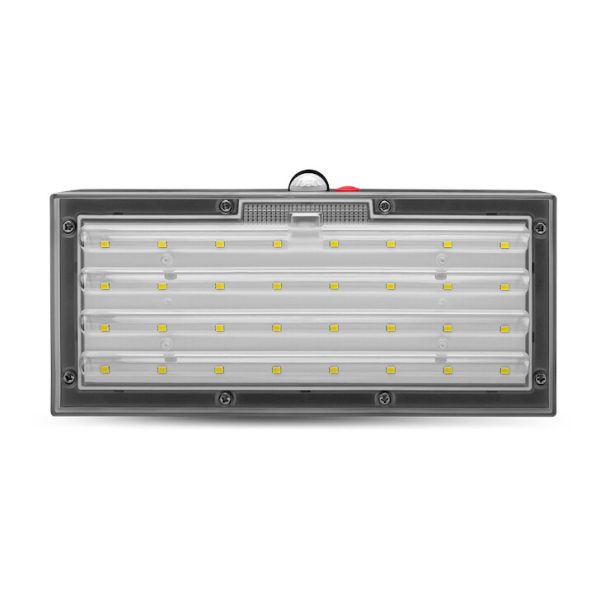 Geyer LED Ηλιακό Φωτιστικό Τοίχου 6W 6500K IP65 μαύρο LSL-04A - Image 3