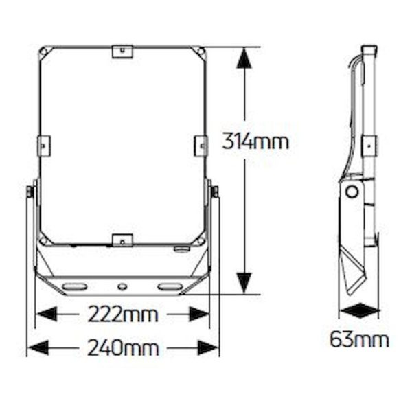 Geyer LED Προβολέας Himor 50W 4000K IP66 LSP.F15.006.40 - Image 2