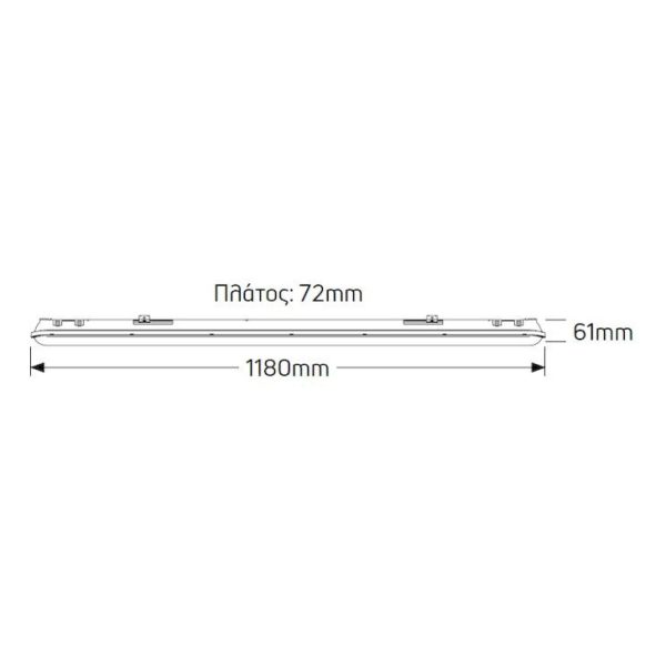 Geyer Φωτιστικό LED 40W 6500K 5200lm 1.2m IP65 - Image 2