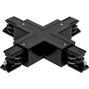 Geyer Σύνδεσμος Χ για ράγα τριφασική μαύρος LTC-X-B
