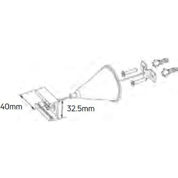 Geyer kit ανάρτησης για ράγα 2.5m μαύρο LTHC-B - Image 2