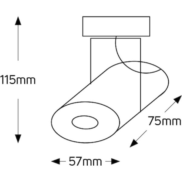 Geyer Spot ράγας για PAR16 GU10 4κ λευκό LTR0014GU10W - Image 2