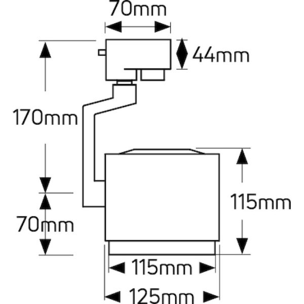 Geyer Spot ράγας για PAR30 Ε27 μαύρο LTR0664E27B - Image 2