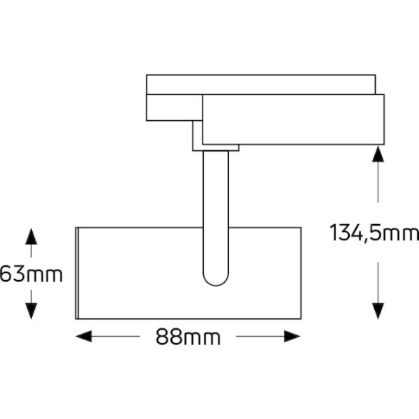 Geyer Spot ράγας για PAR16 GU10 4κ μαύρο LTR2114GU10B - Image 3