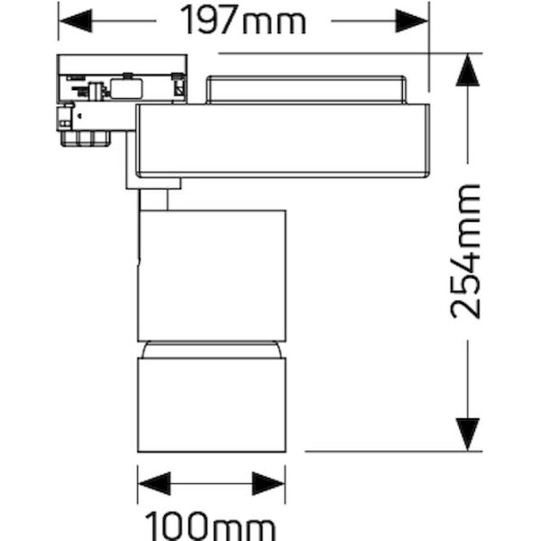 Geyer Φωτιστικό ράγας LED 30W 2700K 25° λευκό LTR6057-25W - Image 2