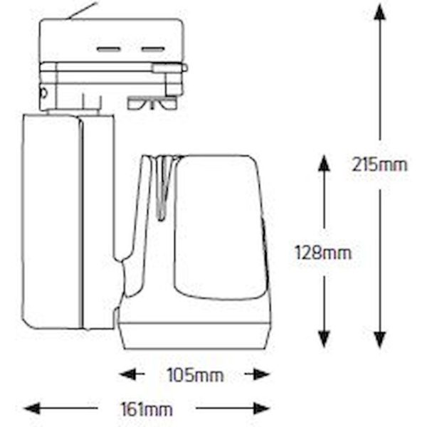 Geyer Φωτιστικό ράγας LED 35W 4000K 36° μαύρο LTRC253536B - Image 2