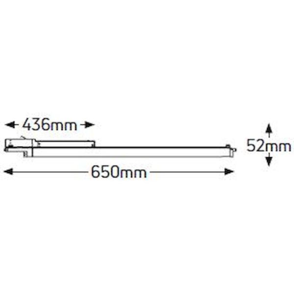 Geyer LED ράγας Innova 16W 3000K 0.65m μαύρο LTRL16WB - Image 4