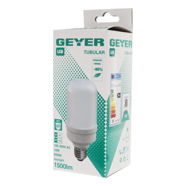 Geyer Λάμπα LED Tubular 15W E27 6500K IP65 LTUD - Image 3