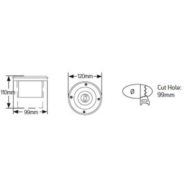 Geyer Χωνευτό στρογγυλό spot GU10 IP68 LULR120GU10 - Image 2