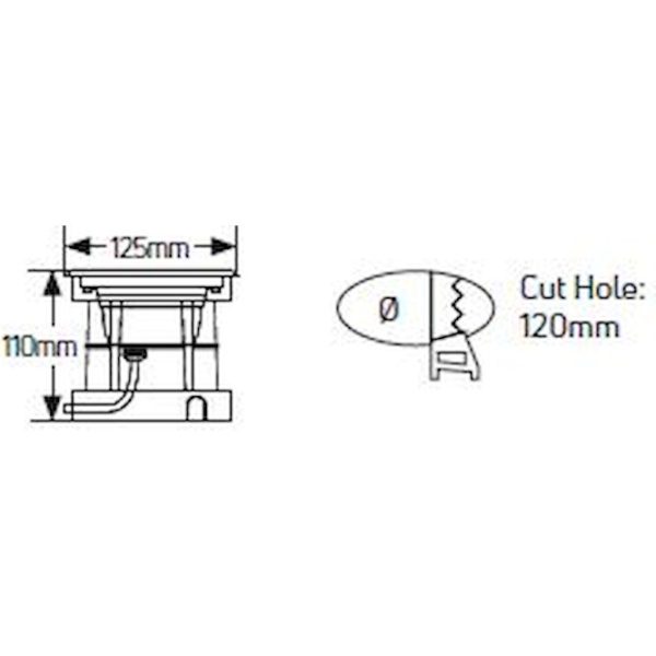 Geyer Φωτιστικό LED δαπέδου 6W 3000K IP68  Φ120mm LULR125W6 - Image 3