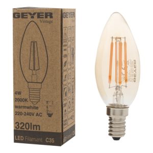 Geyer λαμπτήρας LED Vintage 4W E14 2000Κ LVC14