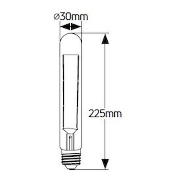 Geyer λαμπτήρας LED Vintage 6W E27 2000K 225mm LVT30-225 - Image 4