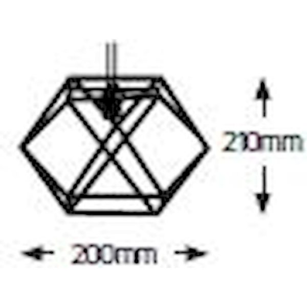 Geyer Φωτιστικό Iron E27 μαύρο amber glass PBIA2021 - Image 2