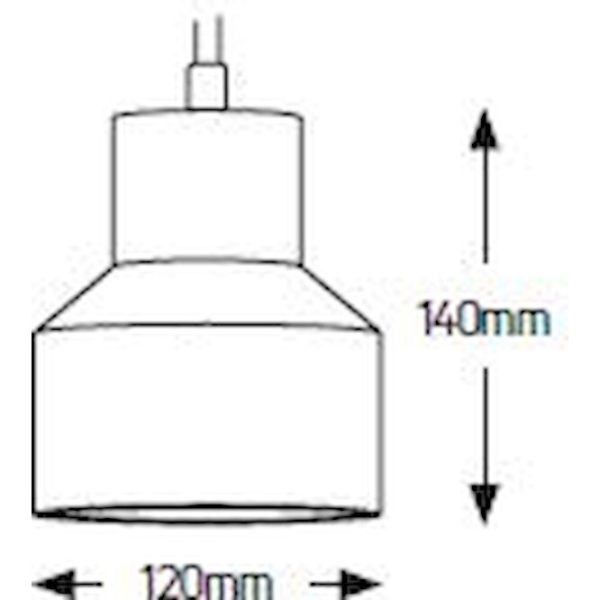 Geyer Φωτιστικό Cement E27 μαύρο PC6640B - Image 3