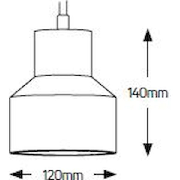 Geyer Φωτιστικό Cement E27 λευκό PC6640W - Image 2