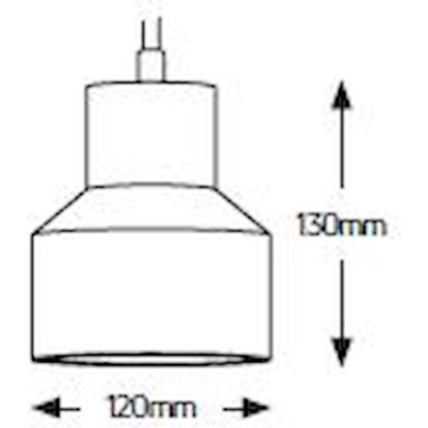 Geyer Φωτιστικό Cement E27 μαύρο PC6646B - Image 3