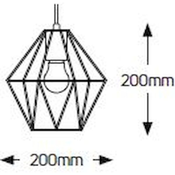 Geyer Φωτιστικό Iron E27 ροζ χρυσό PRGI225E27 - Image 3
