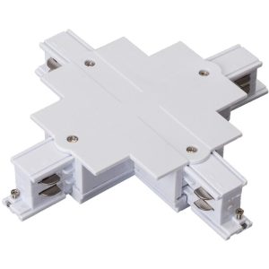 Geyer Σύνδεσμος Χ για ράγα τριφασική λευκός LTC-X-W