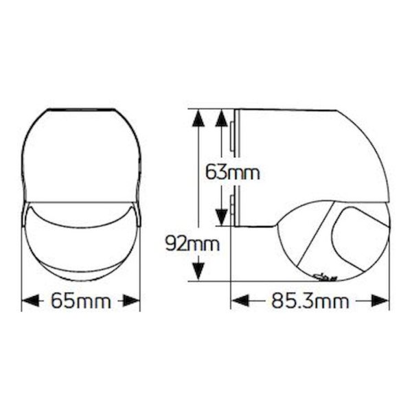 Ανιχνευτής κίνησης Mini 220-240V IP44 GEYER SIM-M - Image 2