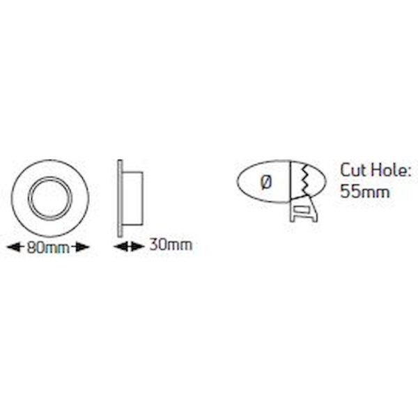 Geyer Στρογγυλό spot GU10 μαύρο matt SP60BL - Image 3