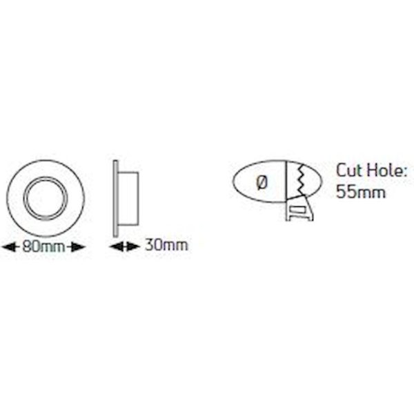 Geyer Στρογγυλό spot GU10 nikel matt SP60NM - Image 3