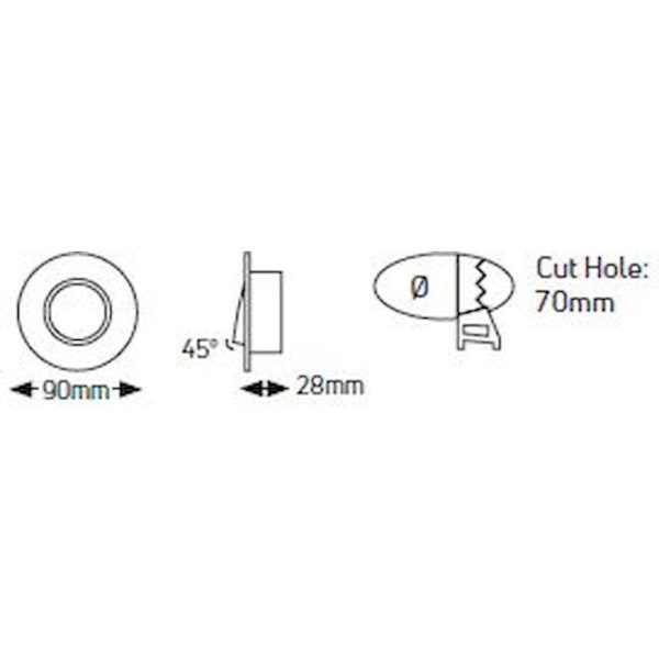 Geyer Ρυθμιζόμενο στρογγυλό σποτ GU10 μαύρο matt SP78MBL - Image 3