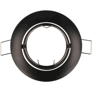 Geyer Ρυθμιζόμενο στρογγυλό σποτ GU10 μαύρο matt SP78MBL