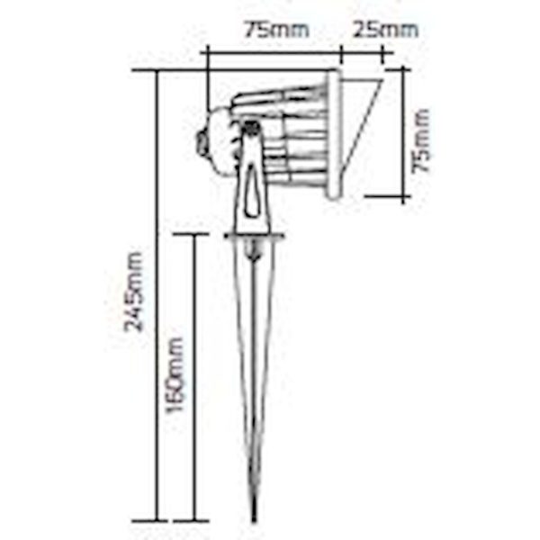 Geyer φωτιστικό καρφί SPK75R 7W RED - Image 2