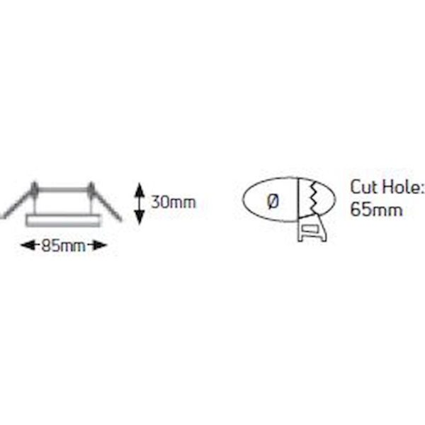 Geyer Στρογγυλό spot R65 GU10 μαύρο SPR44G65B - Image 2