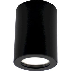 Geyer Επίτοιχο spot στρογγυλό R65 GU10 μαύρο IP54 SPR6588B
