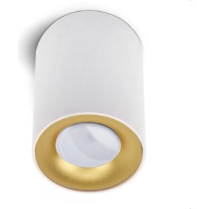 Geyer Επίτοιχο spot στρογγυλό R70 GU10 λευκό SPR70100W