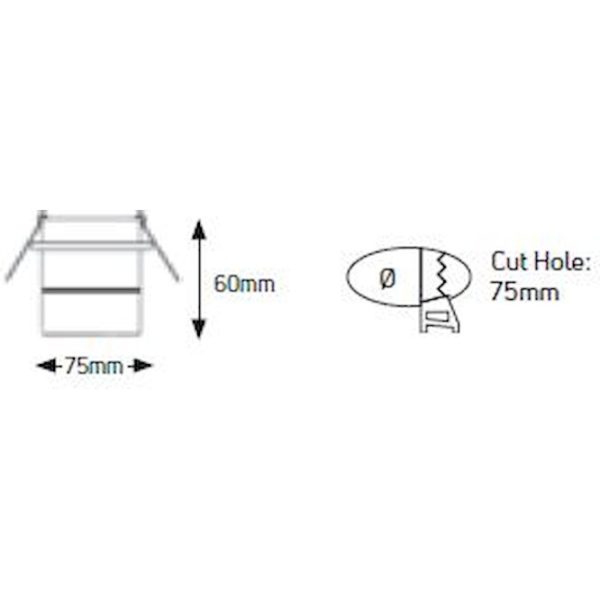 Geyer Spot στρογγυλό R75 UGR<16 GU10 λευκό SPR75UW - Image 3
