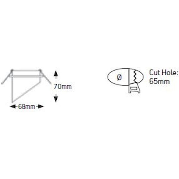 Geyer Στρογγυλό spot AC65 GU10 λευκό SPRAC65W - Image 3