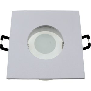 Geyer Τετράγωνο spot S65 GU10 λευκό SPS44G65W