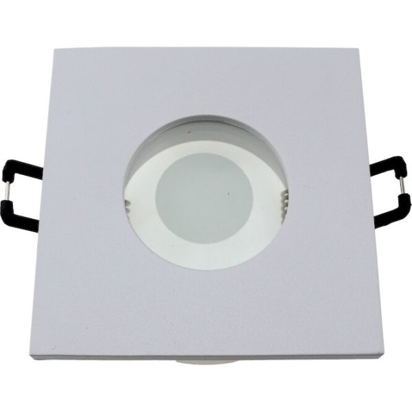 Geyer Τετράγωνο spot S65 GU10 λευκό SPS44G65W