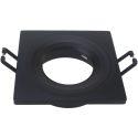 Geyer Τετράγωνο spot S65 GU10 μαύρο SPS65B