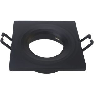 Geyer Τετράγωνο spot S65 GU10 μαύρο SPS65B