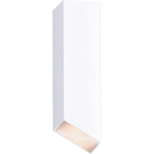 Geyer Επίτοιχο spot τετράγωνο S80 GU10 λευκό SPS80130W