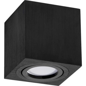 Geyer spot aluminium μαύρο GU10 SPS8084B 8.4*8cm